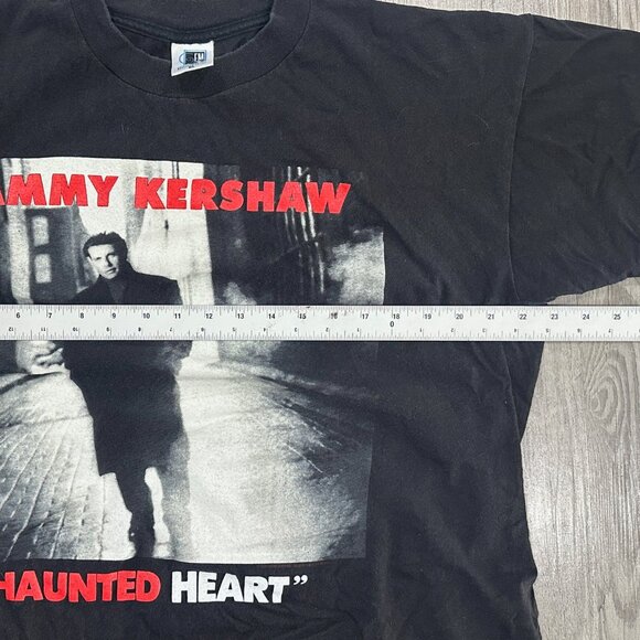 Vintage Sammy Kershaw Haunted Heart 1993 Tour Country Music Shirt Size L Single - Picture 9 of 9